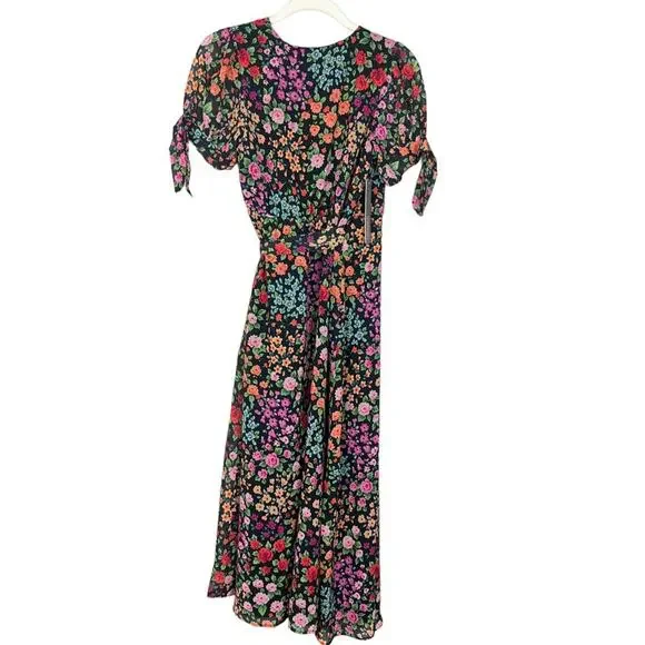 NWT Yumi Kim Kingston Garden Bella Dress sz XXS Black Floral *bump friendly* - Picture 8 of 14